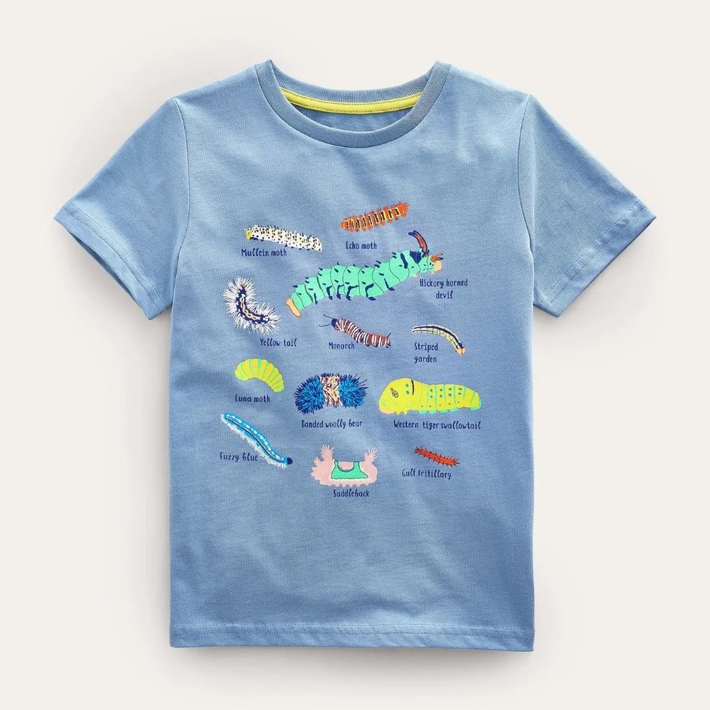 NWT Mini Boden  Insects Education T-shirt